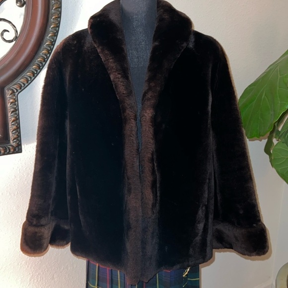 Mouton Women’s Teddy Bear Jacket Coat Vintage Fur Coat - Real Fur!! - Picture 11 of 15